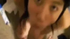 Amateur Asian teen bj and cumshot