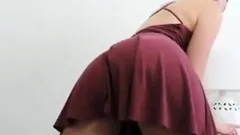 Girl stripping and dancing