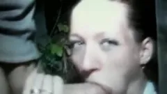 girl out dogging finds a huge cock to suck