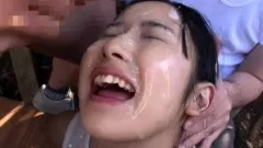 Young black teen bukkake