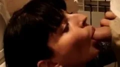 Blowjob in a party Bathroom