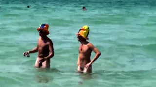 naked guys at the beach
