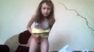 Solo blonde playthings her fuzz box close up