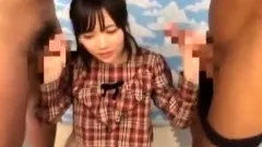 Subtitles CFNM Japanese soapy handjob