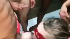 Interracial Gangbang