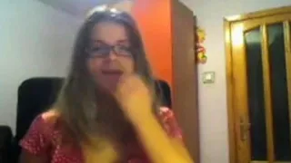 Webcam show with pretty rosebud