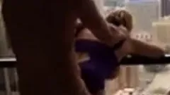 Mature wife fucked in front of hotel widow