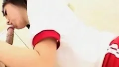 Asian Schoolgirl Drooling Blowjob And Cumplay