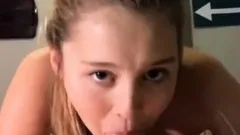 Blowjob and facial with a smile