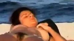 Sexy woman shot in camera voyeur nude beach