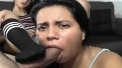 Threesome with cousin on webcam !!