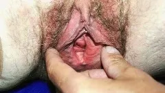 Horny amateur milf toys naughty hairy granny