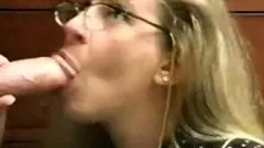 Innocent looking MILF gets an oral creampie