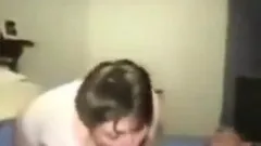 sucking his dick on cam