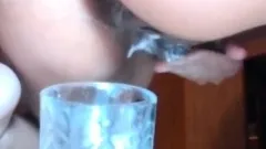 My huge Squirting in cup