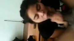 Asian milf on bbc stroking and sucking