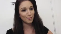 Sensual brunette with a divine ass finds it hard to resist a huge dick