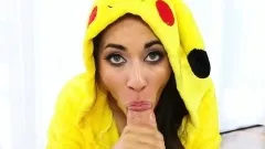 Sexy slender brunette takes a rough banging and screams with pleasure