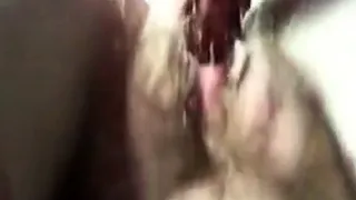 Creampie hairy pussy