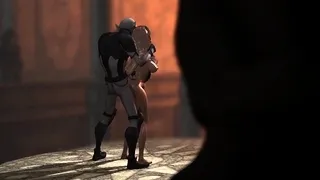 Demon Zepar fucks a young blonde on the altar in the castle