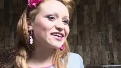 Sweet college babe fingers her honey hole and then enjoys a big cock