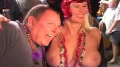 College girls showing off their fabulous bodies and kissing in public