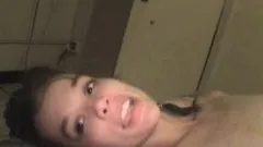 Nasty blonde hooker Nina loses her clothes and takes a hard pounding