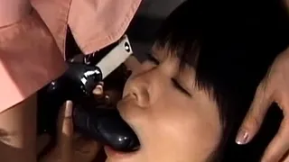 Playgirl works her asian fur pie all over a massive weenie