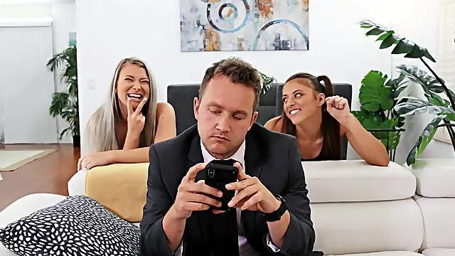 Energized dolls are intrigued by their step father