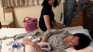Japanese Asian Unwed Mom Morning Sex Not Her Stepson