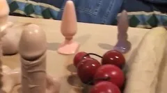 Pretty gay boys worship each other's big cocks and play with sex toys