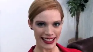 Naked brunette Roxetta with huge natural tits gets extra wet