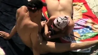 my sister misbehave on beach