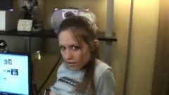 Kitty is always horny and takes every opportunity to finger her twat