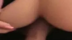 Alluring babe pulls her panties to the side and gets nailed in the ass