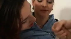 Eva Nicole and Lidia in a crazy foursome with hot sex and some strange peeing