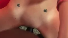 Stunning Haley Young engages in a sensual interracial fuck fest