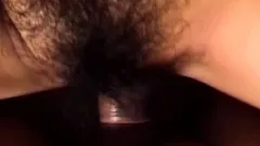 Petite Japanese beauty with perky tits gets her hairy twat fucked hard