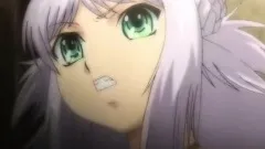 Purple haired girl with huge tits gets fucked by some nasty tentacles