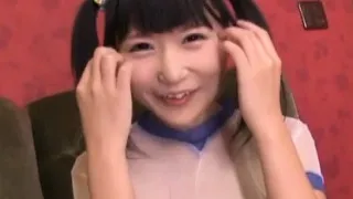 Cute teen girlfriend Miyu Nakatani deep throat fellatio