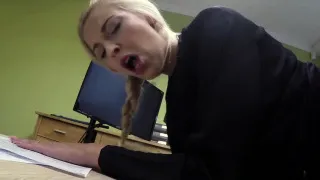 LOAN4K. New car costs money so blonde gets in hands of loan