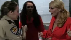 Reno 911 parody with cellmates getting busy in a wild threesome