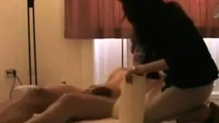My mother gives a Japanese massage