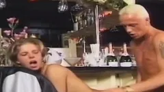 Short-haired babe gets fucked like never before by an older dude