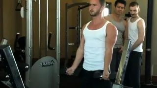 Muscle jock foot fetish and cumshot