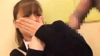 Hot Japanese teen pool side blowjob