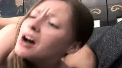 An innocent college babe indulges in some naughty fun with her man