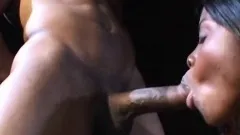 A beautiful black babe does everything she can to worship this cock