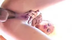 Yummy European model Layla Jade is pleasuring her big-dicked stud