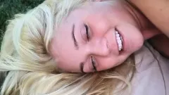 Dude finally gets his fantasy women outside to blow and fuck him